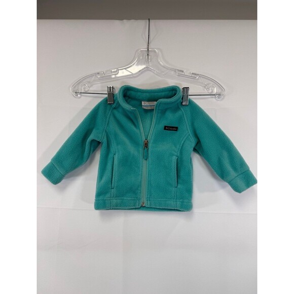 Columbia Infant Jacket 100% Polyester Teal Size 6-12mo - Picture 1 of 5